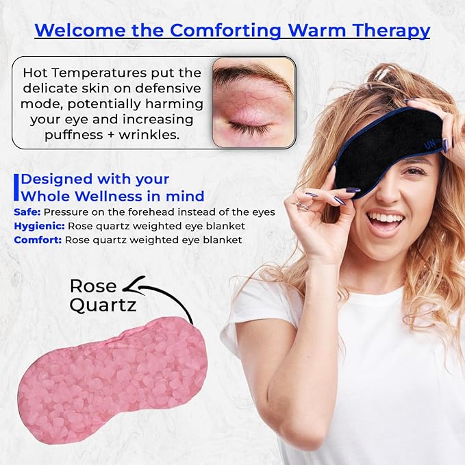 Heated Eye Masks for Dry Eyes, Improve Eye Health and Comfort with Warm Eye Compress for Dry Eyes Relief, Using a Gentle Warming Eye Mask Pack 2