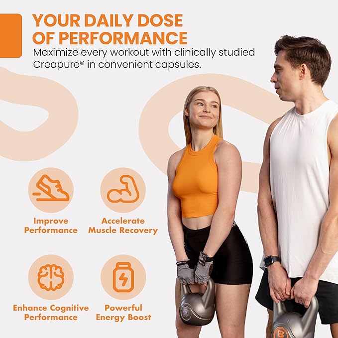 Creatine Monohydrate Capsules - Micronized for Better Absorption - Supports Muscle Strength, Strength & Recovery - 105 Capsules (5000mg per Serving, 7 Capsules)