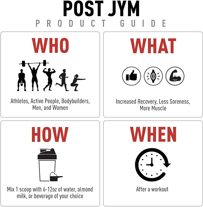 Post JYM Active Matrix - Post-Workout with BCAA's, Glutamine, Creatine HCL, Beta-Alanine, and More | JYM Supplement Science | Watermelon, 30 Servings