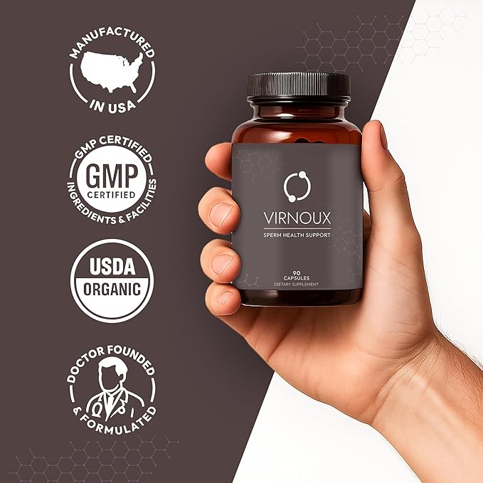 Male Fertility Supplement | Made by Doctors | Prenatal Vitamins for Men | Improve Sperm Health and Boost Sperm Count | for Semen Volume | Support Natural Conception and Pregnancy | 90 Capsules