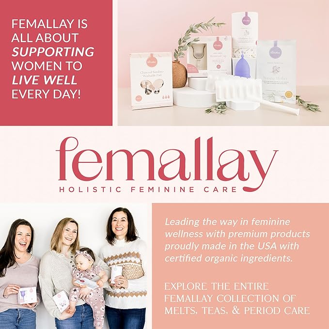 Femallay Organic Vaginal Moisturizing Suppository Melts Variety Pack - 100% Natural Suppositories for Vaginal Odor and Dryness Relief, Ultra-Hydrating Fast-Acting Comfort (Cherry & Strawberry)