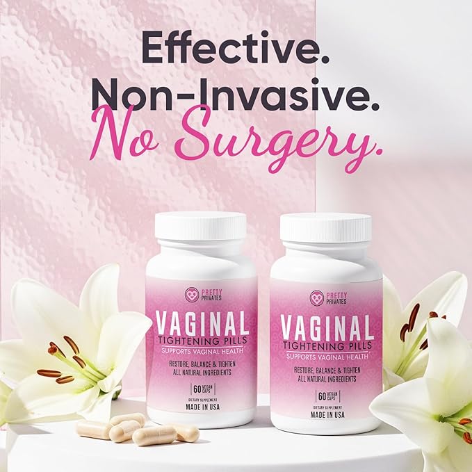 Premium Vaginal Tightening Pills - Tighten Rejuvenate and Lubricate - All-Natural Vaginal Tightening and Holistic Intimate Health - Vegan- Supports Moisture Elasticity & Feminine Wellness Naturally