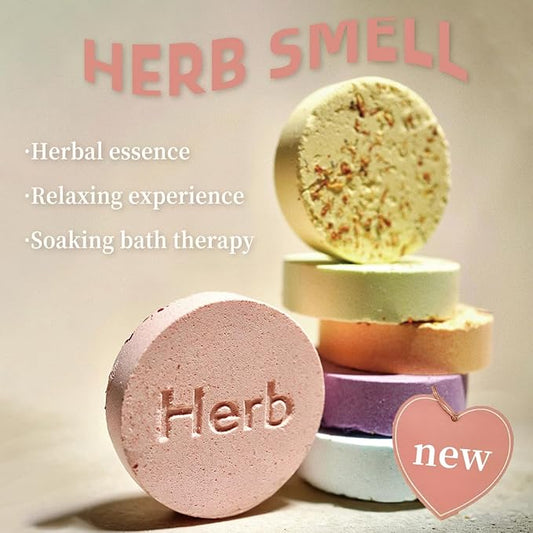 Traditional Herbal Bath Salt Balls-Natural Herbal & Spice Extract Bath Bombs, Relieve Physical & Mental Stress, Moisturize Skin, Help Sleep, Suitable for Business Trips & Travel, 6 Pieces/Set (3)
