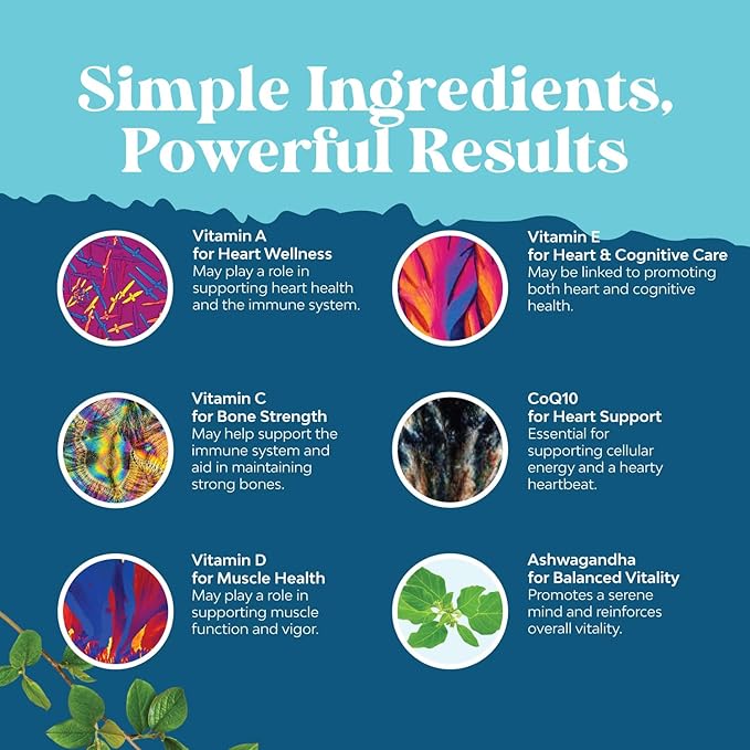 Men's Multivitamins Gummies with Superfood Complex - Daily Multivitamin for Men with CoQ10 and Ashwagandha for Energy and Immunity - Vegetarian Adult Multivitamin Gummies for Men (2 Month Supply)
