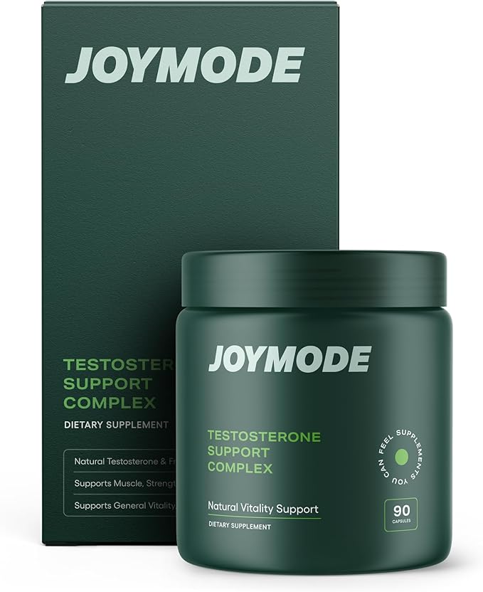 JOYMODE Testosterone Support Complex (90ct) -Natural Supplement for Men w/Ashwagandha, DIM, Magnesium, Zinc & Boron