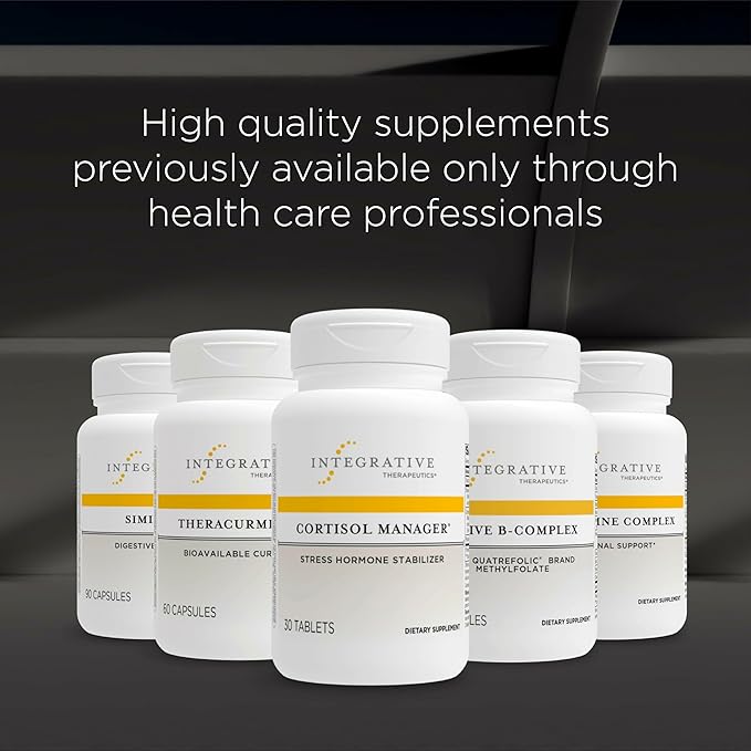 Integrative Therapeutics Cortisol Manager - Adrenal Health Support Supplement for Healthy Stress Response* - Vegan, Dairy-Free & Gluten-Free - 30 Tablets (15 Servings)
