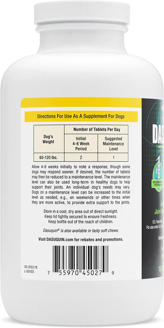 Nutramax Dasuquin for Large Dogs, Joint Health Supplement, Contains Glucosamine for Dogs, Plus Chondroitin, ASU, MSM and More, Supports Healthy Joints, Chewable Tablets, 2 Pack, 300 Count