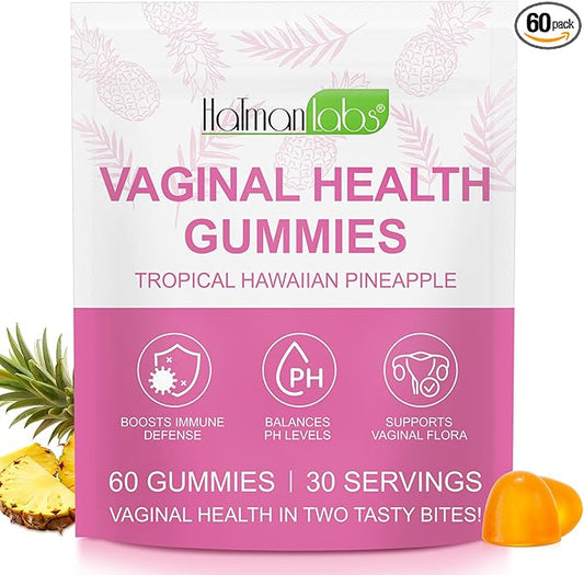 60 PCS Vital Vaginal Probiotics Source Feminine Gummies PH Balance for Women Feminine Balance Gummies Womens Vaginal Health Supplement