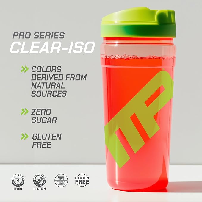 MusclePharm Pro Series Clear-ISO, Clear Protein Powder, 20g Fast-Acting Whey Isolate per Serving Plus BCAAs & L Glutamine | Pro-Grade Muscle Recovery & Growth | Cherry Slush, 1.14 lb, 20 Servings