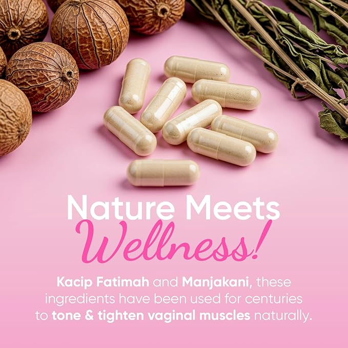 Premium Vaginal Tightening Pills - Tighten Rejuvenate and Lubricate - All-Natural Vaginal Tightening and Holistic Intimate Health - Vegan- Supports Moisture Elasticity & Feminine Wellness Naturally
