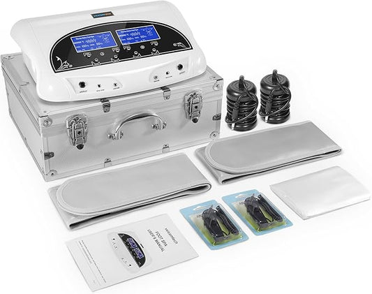 Dual Ionic Foot Bath Detox Machine - Professional Ionic Foot Bath Spa Cleanse with 2 Waist Belts, 2 Arrays, 10 Liners