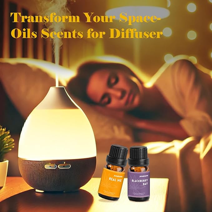 AmaKane Feminine Fragrance Oils, Women Essential Oil, Perfume Oils for Women Long Lasting, Fragrance Oil for Candle Soap Making, Diffuser Oil Scents 6x10 ml, BlackBerry& Bay, Midnight Orchid, More