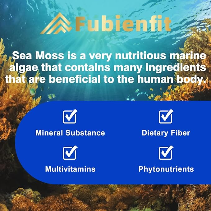 (2 Pack) Organic Sea Moss Capsules - Contain seamoss Black Seed Oil ashwagandha Burdock Root Ginger & Essential Vitamins - Superfood for Immune Boost, Digestive Health, and Overall Wellness