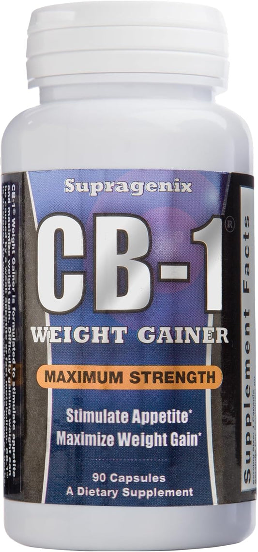 CB-1 Weight Gainer Pills (90 Count) | Weight Gain Support for Women & Men | Clinically Tested Appetite Booster | Powerful Mass Gainer