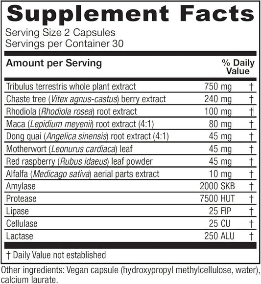 Vitanica Pregnancy Prep, Reproductive System Support, Vegan, 60 Capsules