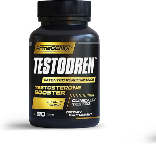 Testodren Advanced Testosterone Booster for Men | Natural Stamina, Endurance, Energy & Strength Enhancing Supplement | Lean Muscle Builder | Sports Nutrition Testosterone Booster