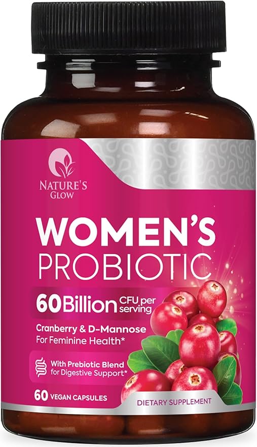 Probiotics For Women 50 Billion CFU - Women's Probiotic For Digestive Health 16 Unique Strains - Daily Vaginal PH Balance & Feminine Health Support, Womens Probiotic With Acidophilus - 60 Capsules