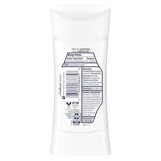 Dove Advanced Care Antiperspirant Deodorant Stick Lavender Fresh 4 ct for helping your skin barrier repair72 hr odor control and sweat protection for soft underarms with boosted ceramide levels 2.6 oz