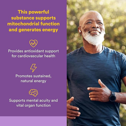 Natural Factors Coenzyme Q10 100 mg, Natural Coenzyme Q10 Supplement for Energy, Heart and Cognitive Support, 240 Softgels