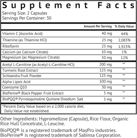 VitaMonk Mitochondrial Supplements - MitoTrax - Revitalize and Repair Cells - Mitochondria Supplement for Cellular Energy - Advanced Mitochondrial Formula - PPQ Supplement Formula - 60 Capsules