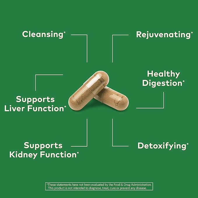 Organic India Liver and Kidney Cleanse Detox Repair - Herbal Supplement - Detoxify & Rejuvenate, Supports Healthy Liver & Kidney Function, Vegan, USDA Certified Organic, Non-GMO - 90 Capsules