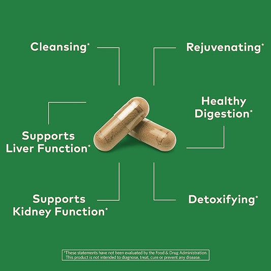 Organic India Liver and Kidney Cleanse Detox Repair - Herbal Supplement - Detoxify & Rejuvenate, Supports Healthy Liver & Kidney Function, Vegan, USDA Certified Organic, Non-GMO - 90 Capsules