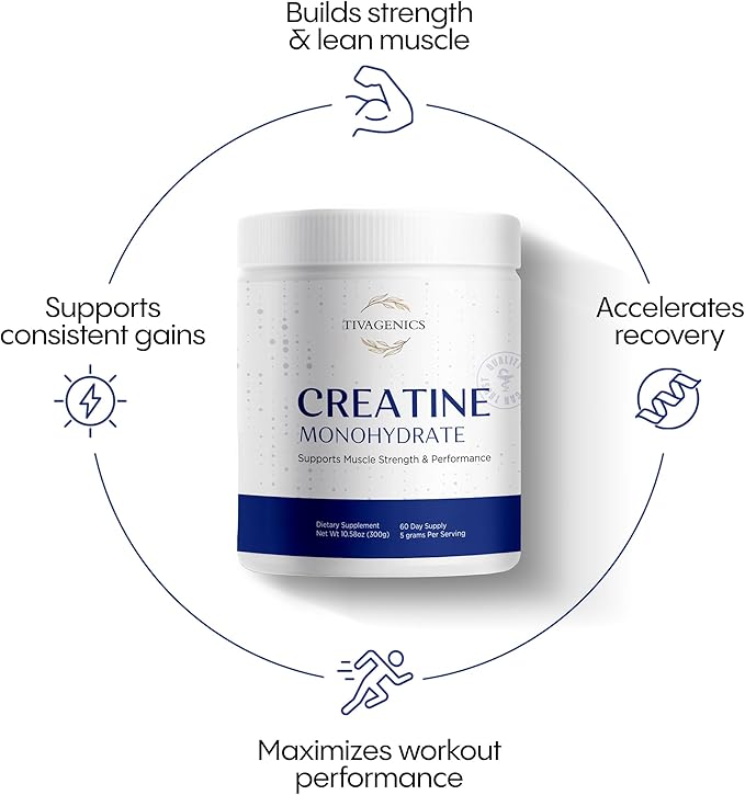 Pure Creatine Monohydrate Powder 300g – High Absorption, Micronized for Enhanced Performance, Strength & Endurance | Unflavored, Lab-Tested, Vegan-Friendly