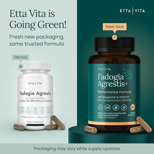 Organic Fadogia Agrestis 600mg for Natural Test Support (2X More Pure - 3X More Absorbent) Athlete Approved - Supports Muscle Growth & Recovery, Healthy Energy Levels, Drive, Stamina & Mood - 60ct
