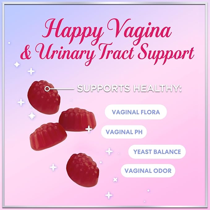 Probiotics for Women Gummies with Cranberry - 6 Premium Strains for PH Balance, Digestive Health, Vaginal & Immune Support, 3 Billion CFU, Women's Probiotic Gummy for Feminine Health - 60 Gummies