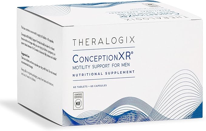 Theralogix ConceptionXR Motility Support Formula - Men's Preconception Vitamins for Fertility Support - Male Fertility Supplements for Sperm Health* - NSF Certified - 60 Tabs + 60 Caps (30-Day Supply)