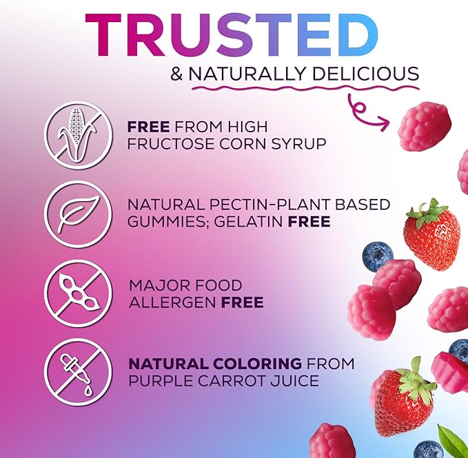 Zinc Supplement 50mg Gummies for Adults - Max Strength Skin Health & Immune Support Gummy, Vegan, Non-GMO & Gluten Free, Nature’s Antioxidant & Bone Health Chewable Tasty Berry Flavor - 120 Gummies