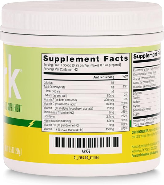 AdvoCare Spark Vitamin & Amino Acid Supplement - Focus & Energy Drink Powder Mix with Vitamin A, B-6, C & E - Also Includes L-Carnitine & L-Tyrosine - Pineapple Whip - 10.5 oz