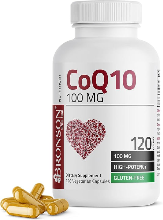 Bronson CoQ10 100 MG High Potency Cellular Energy Production, 120 Vegetarian Capsules