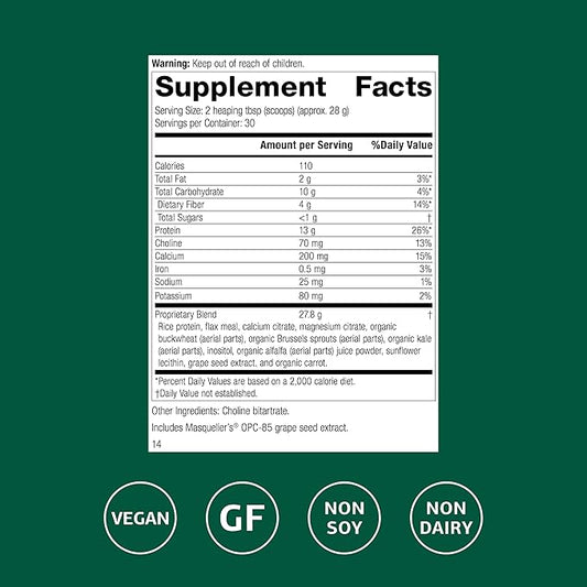 Standard Process SP Complete Dairy-Free - Rice Protein Powder for Amino Acid Support - Supports Gut Health, Liver Function & Immune Health - Vegan, Vegetarian & Gluten-Free - 2 lbs (907 g)