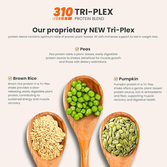 310 Nutrition All-In-One Meal Replacement Shake Powder - Plant-Based Protein Smoothie Blend w/High Fiber, Probiotics & Adaptogens - Low Carb, Vegan, Keto & Paleo Friendly - Chocolate Mint - 28 Srv