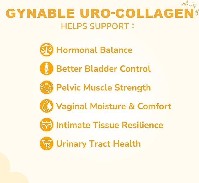 Bladder Control and Perimenopause Supplements for Women, UroCollagen Supports Pelvic Floor Strength, Black Cohosh for Menopause Hormone Harmony Balance, Vaginal Moisture Dryness Relief, 30-Day Supply