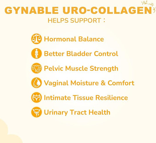 Bladder Control and Perimenopause Supplements for Women, UroCollagen Supports Pelvic Floor Strength, Black Cohosh for Menopause Hormone Harmony Balance, Vaginal Moisture Dryness Relief, 30-Day Supply