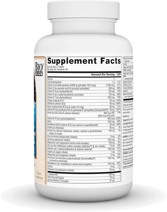 Source Naturals Life Force Multiple Daily Multivitamin High Potency Essential Vitamins, Minerals, Antioxidants & Nutrients - Energy & Immune Boost - 90 Tablets