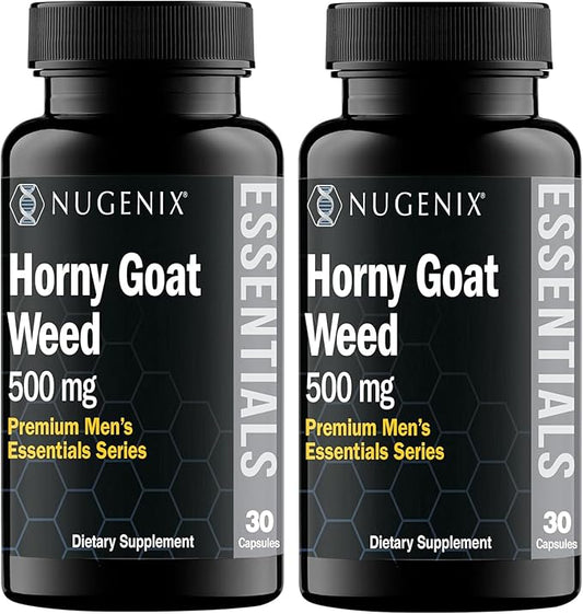 Nugenix Essentials Horny Goat Weed Extract - Epimedium Extract - 60 Capsules