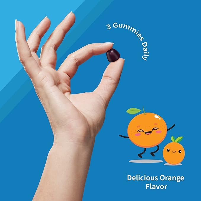 Garden of Life Kids Multivitamin Gummy with Iron + Probiotics for Immune Health & Digestion, Energy & Development, Vitamin Code, Non-GMO, Gluten-Free, 90 Orange Gummies, 30 Day Supply