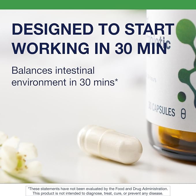 Metagenics UltraFlora Control Probiotic Supplement - Shelf-Stable Formula with Prebiotics - Supports Healthy Gut Microbiome, Weight Regulation & Bloating Relief* - 30 Servings