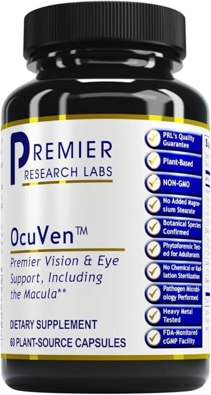 Premier Research Labs OcuVen - Lutein and Zeaxanthin Supplement, Eye Vitamins, Eye Health Supplements for Adults & Seniors, Vision Supplements, Macular Health, Eye Care - 60 Vegetarian Capsules