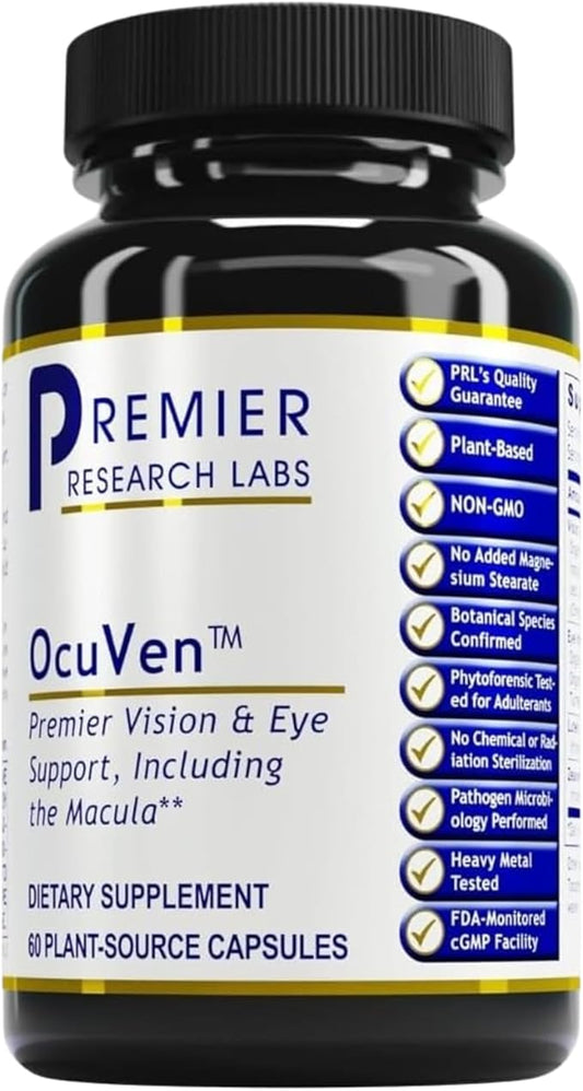 Premier Research Labs OcuVen - Lutein and Zeaxanthin Supplement, Eye Vitamins, Eye Health Supplements for Adults & Seniors, Vision Supplements, Macular Health, Eye Care - 60 Vegetarian Capsules