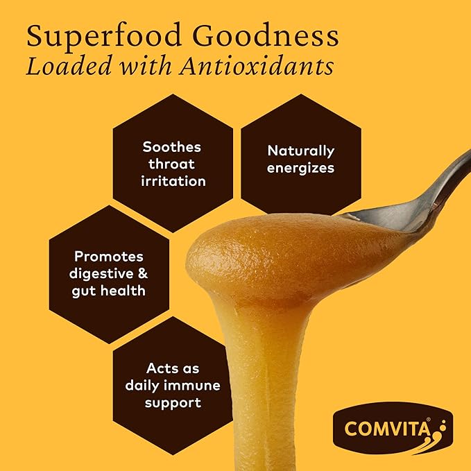 Comvita Manuka Honey UMF 10+ (MGO 263+) - Raw Manuka Honey New Zealand, Pure & Unpasteurized, Superfood for Immune Health, Use in Tea, Wild, Monofloral, Non-GMO - 250g (8.8 oz)