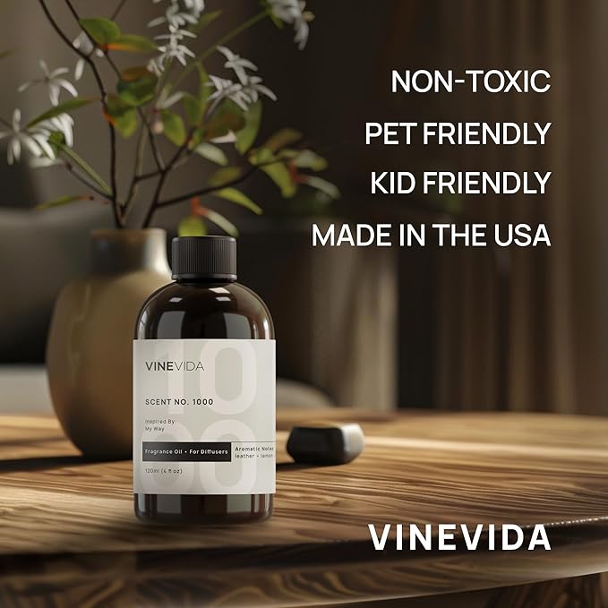 VINEVIDA [16 Fl Oz] Scent NO. 1109 Fragrance Oil for Cold Air Diffusers, Aromatic Notes of Floral Green Musk, Essential Oils for Diffuser Oil Refill & Air Freshener Room Spray