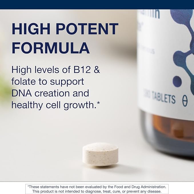 Metagenics Intrinsi Vitamin B12-Folate - Nervous System & Heart Health Support* - With Intrinsic Factor for Absorption* - Vitamin B12 & Folate - Methylcobalamin - 180 Tablets