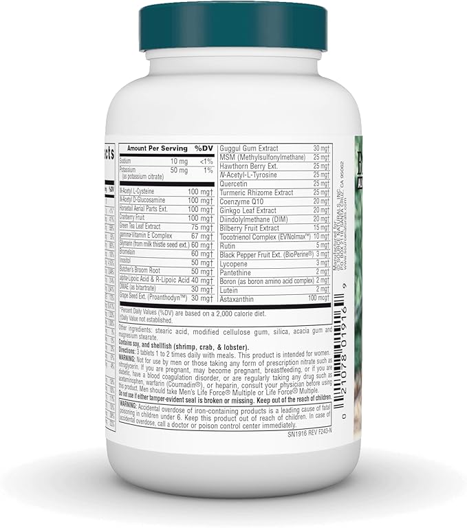 Source Naturals Women's Life Force Multiple, Daily Multivitamin & Immune Health Supplement - 90 Tablets