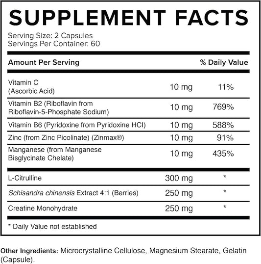 Nitric Boost - Nitric Oxide Supplement for Men | High Absorption Formula | 100% Natural Ingredients | Best Nitric Oxide Booster | Increase Blood Flow | 2 Month Supply