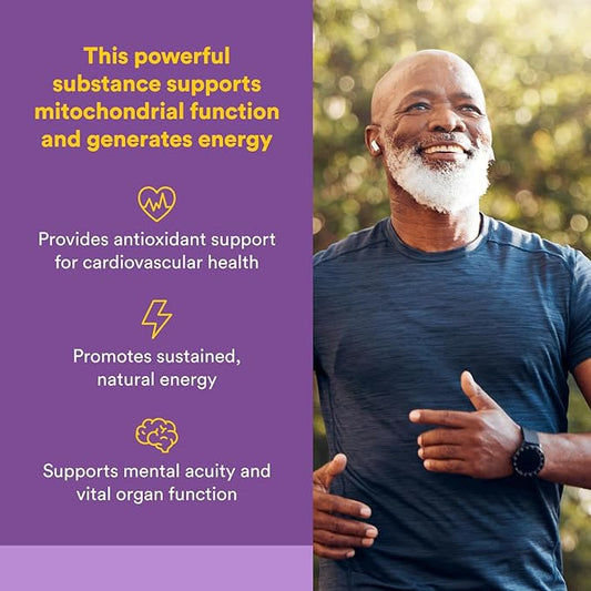 Natural Factors Ubiquinol Active CoQ10 200 mg, High-Absorption Coenzyme Q10 Supplement for Energy, Heart and Cognitive Support, 100mg, 30 Softgels