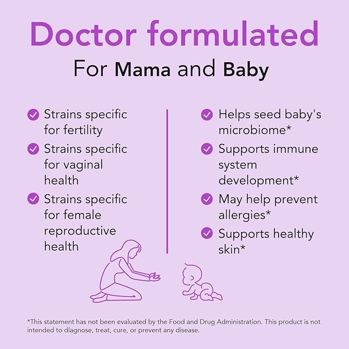Premom Prenatal Pre & Probiotics for Women: 18 Diverse Organic Prebiotics Strains - Supports Digestive, 30 Billion CFU, Gut & Immune Health for Mom and Baby - Daily Capsules